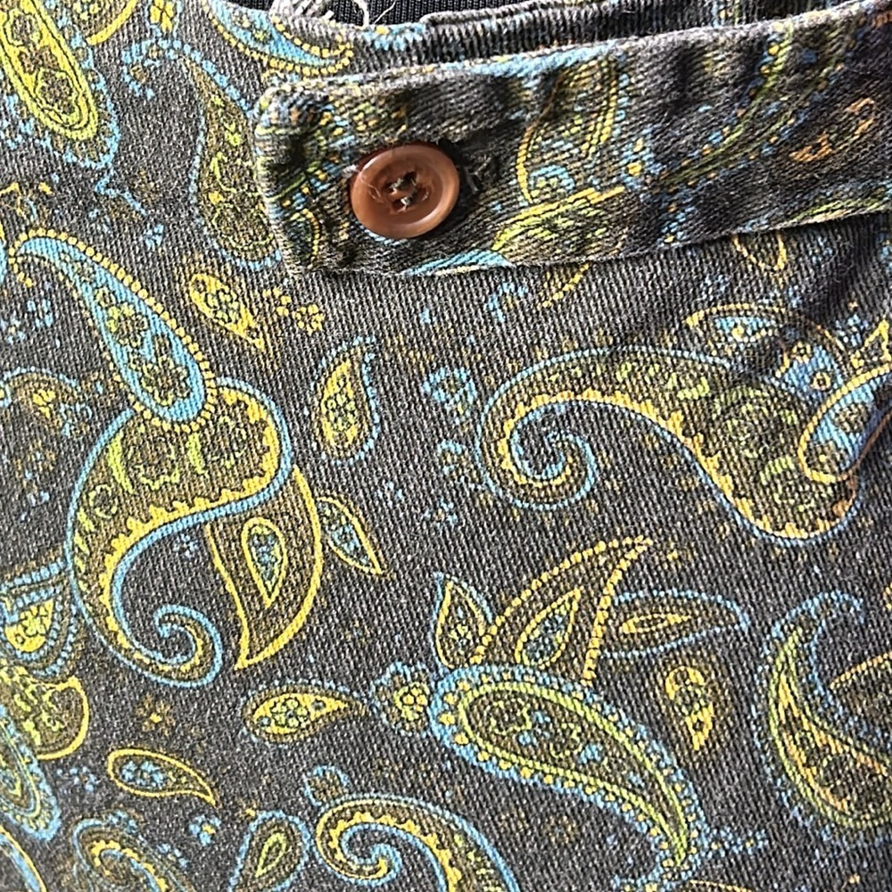 Vintage Denim Paisley Pattern Skirt - Picture 12 of 12